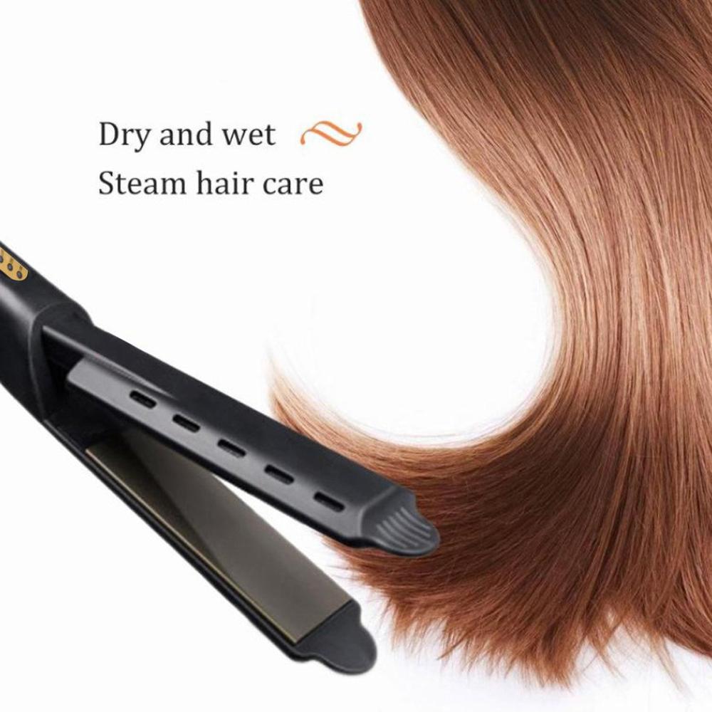 Hair Straightener Temperature Adjustment Ceramic Tourmaline Ionic Flat