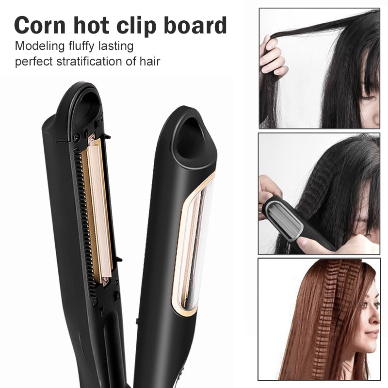 Corrugation Flat Iron Automatic Hair Curler Curling Irons Professional Straightener Curly Iron Tongs Hair