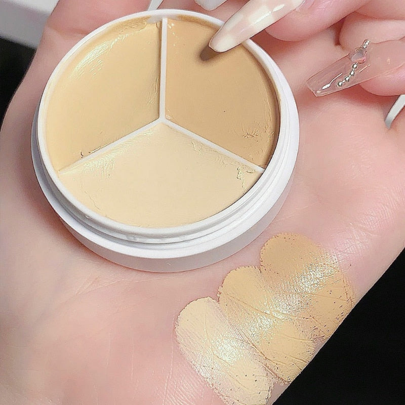 Three-color concealer