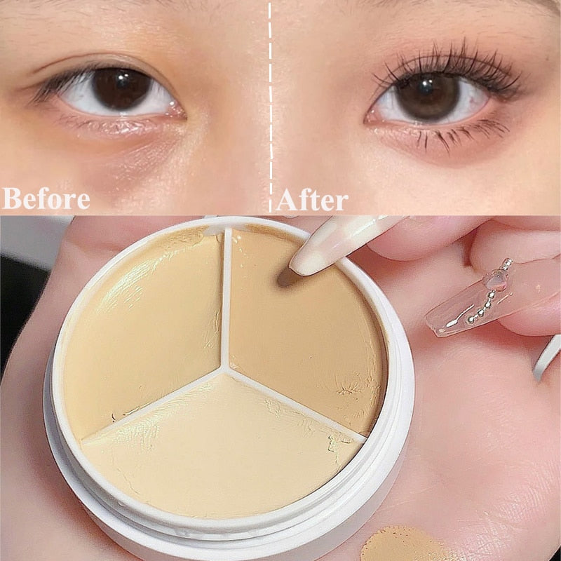 Three-color concealer