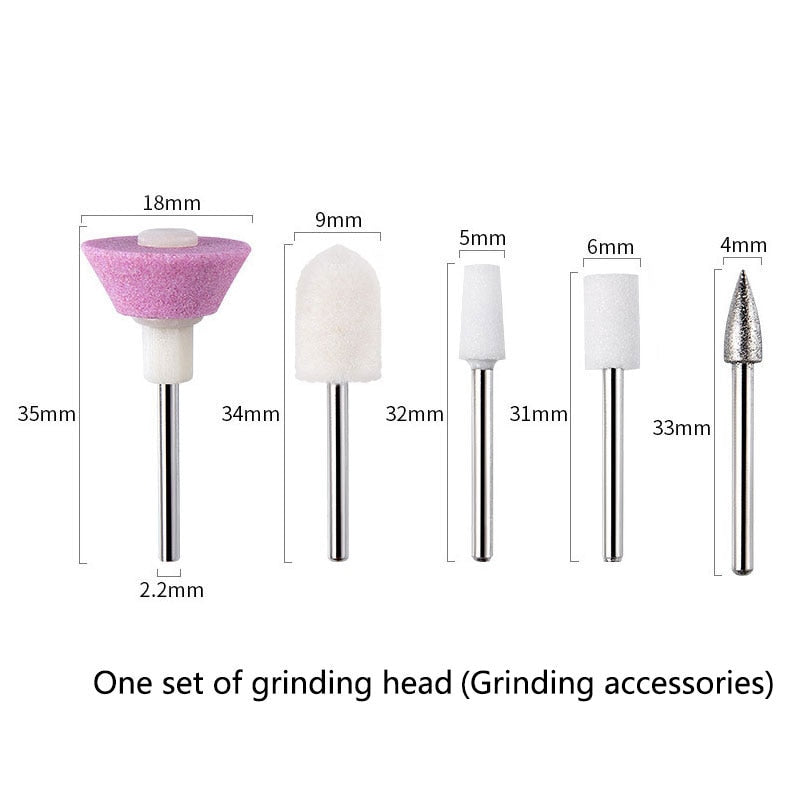Salon Nails Kit Electronic Nail File and Full Manicure and Pedicure Tool Electric Nail Polishing