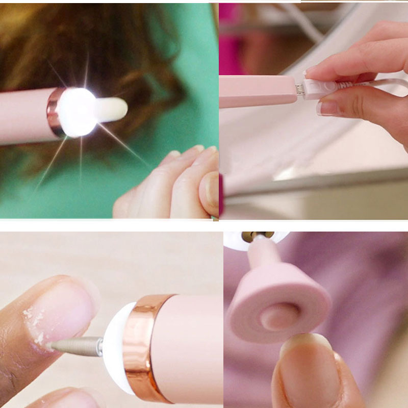 Salon Nails Kit Electronic Nail File and Full Manicure and Pedicure Tool Electric Nail Polishing