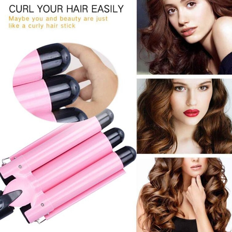 Triple Barrel Hair Waver Hair Curler