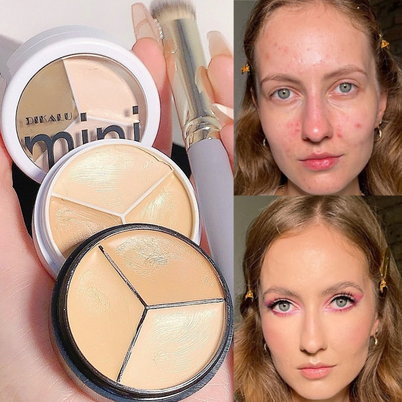 Three-color concealer