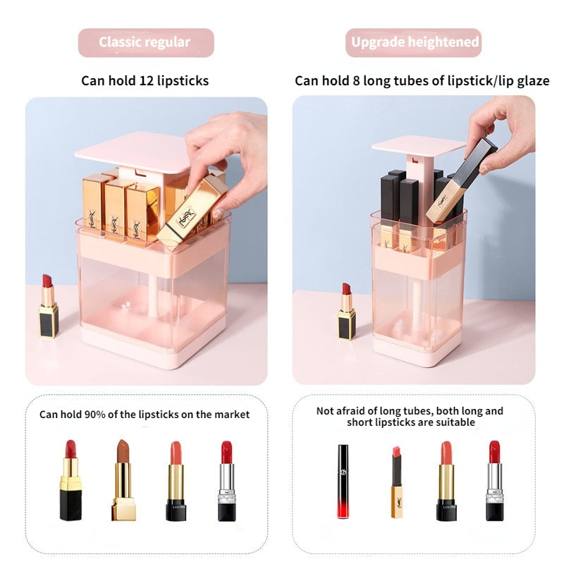 Press-lifting Lipstick Storage Box Auto Lift Lipstick Holder